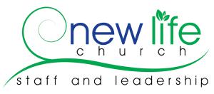 New Life Logo plus words staff and leadership