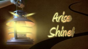 Arise Shine! oil lamp background
