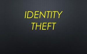 Identity Theft